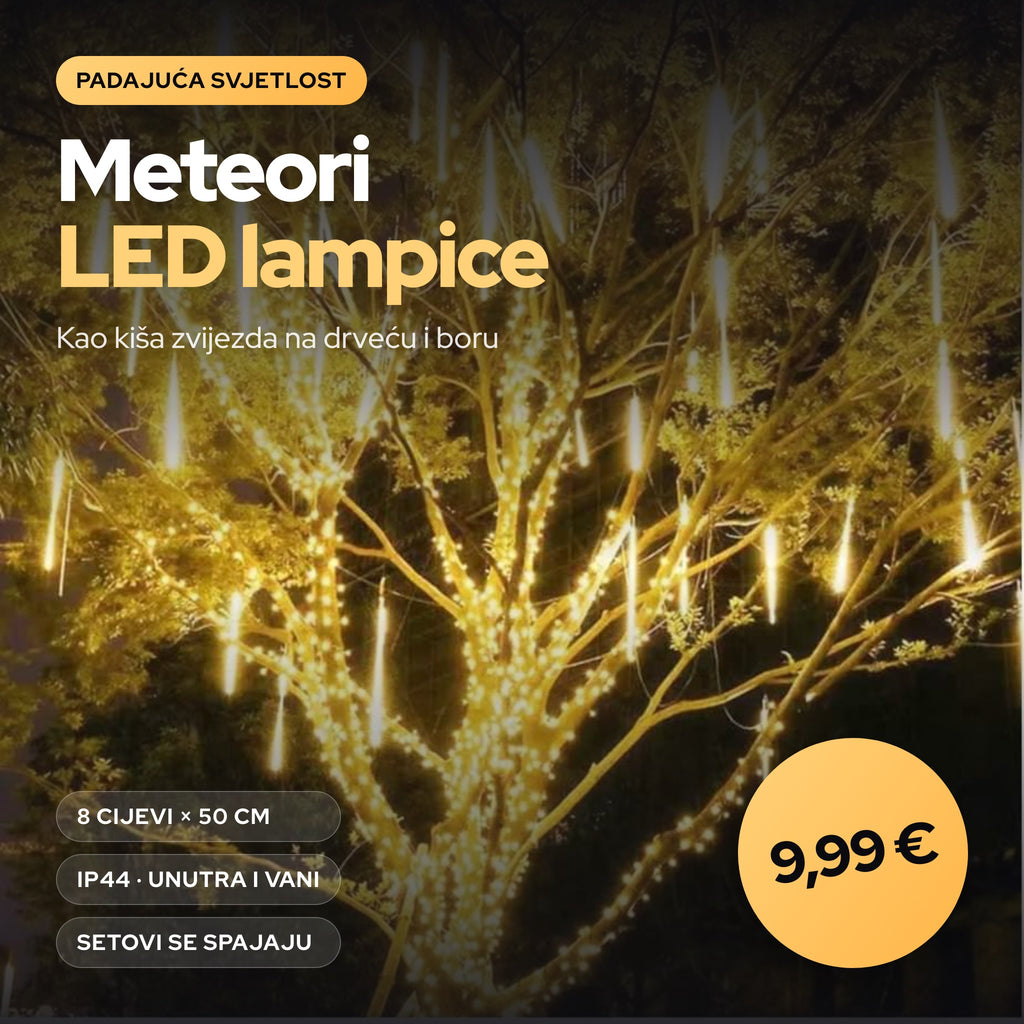 Meteori LED Božićne Lampice 3 metra